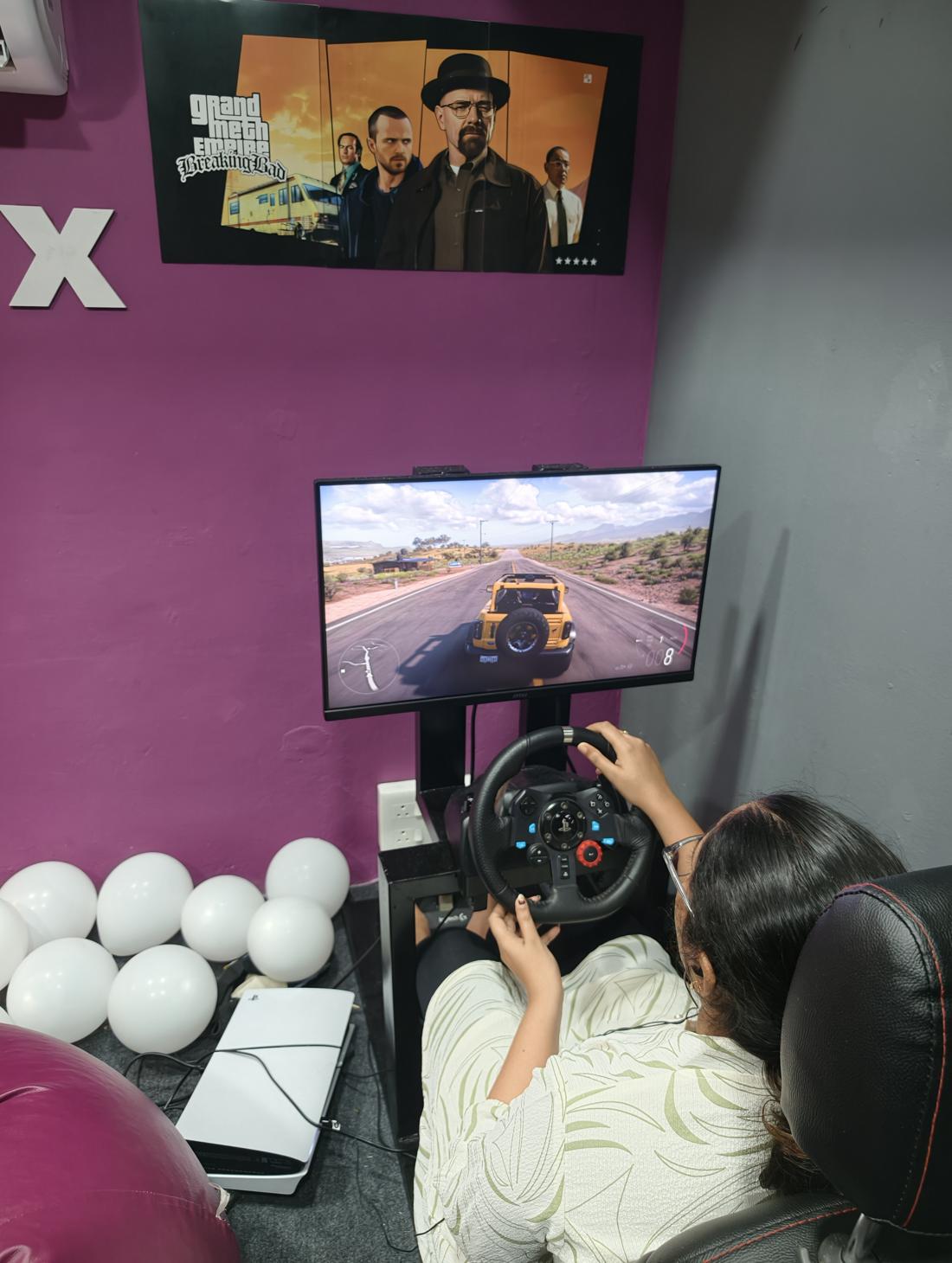 Cockpit simulator in action at ZWARX